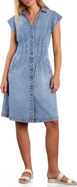 Wash Lab Denim Perfect Pleats Denim Dress