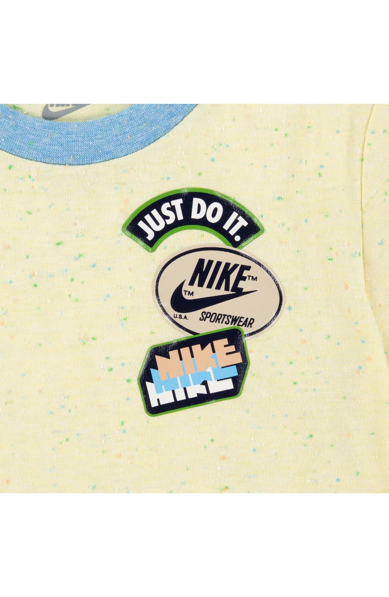 Nike Kids' Sportswear Jersey Graphic T-Shirt & French Terry Shorts Set, Alternate, color, Midnight Navy