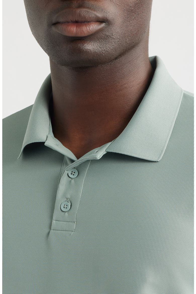 Textured Performance Polo, Alternate, color, GREEN SLATE