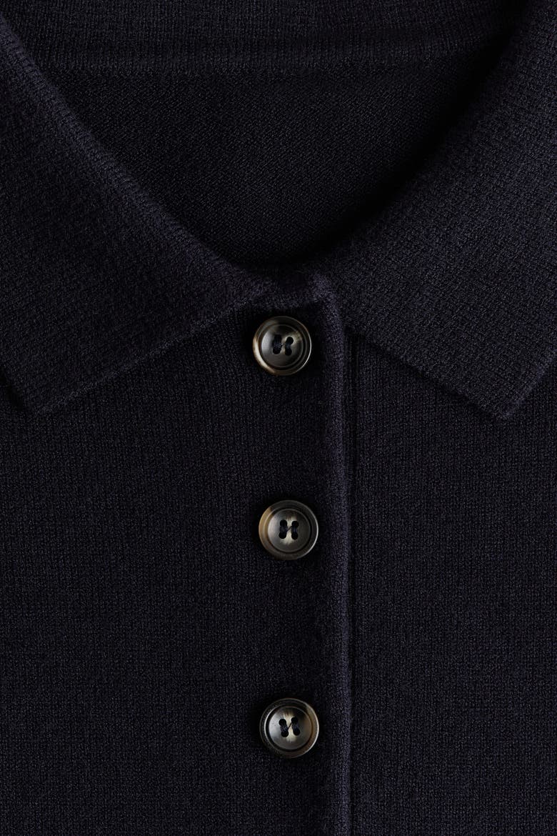 Knit Polo Dress, Alternate, color, Navy blue