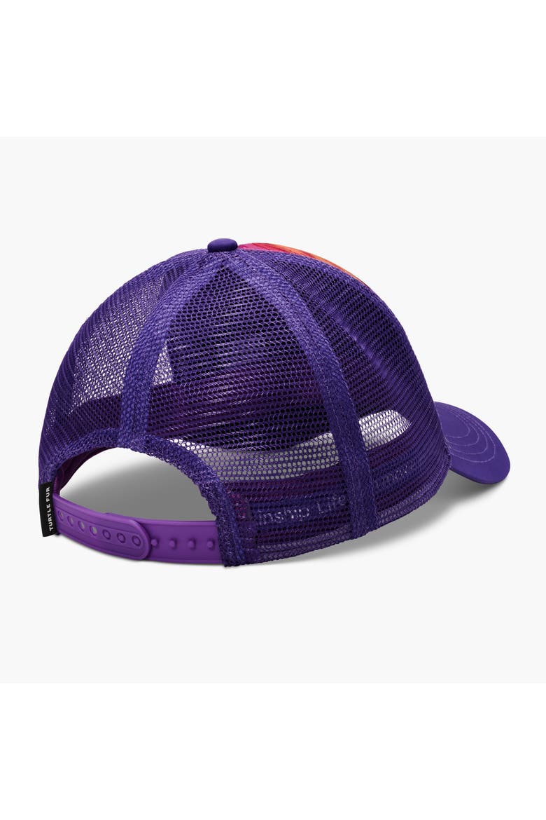 Trail Blazer Trucker Hat, Alternate, color, Sunset Hues