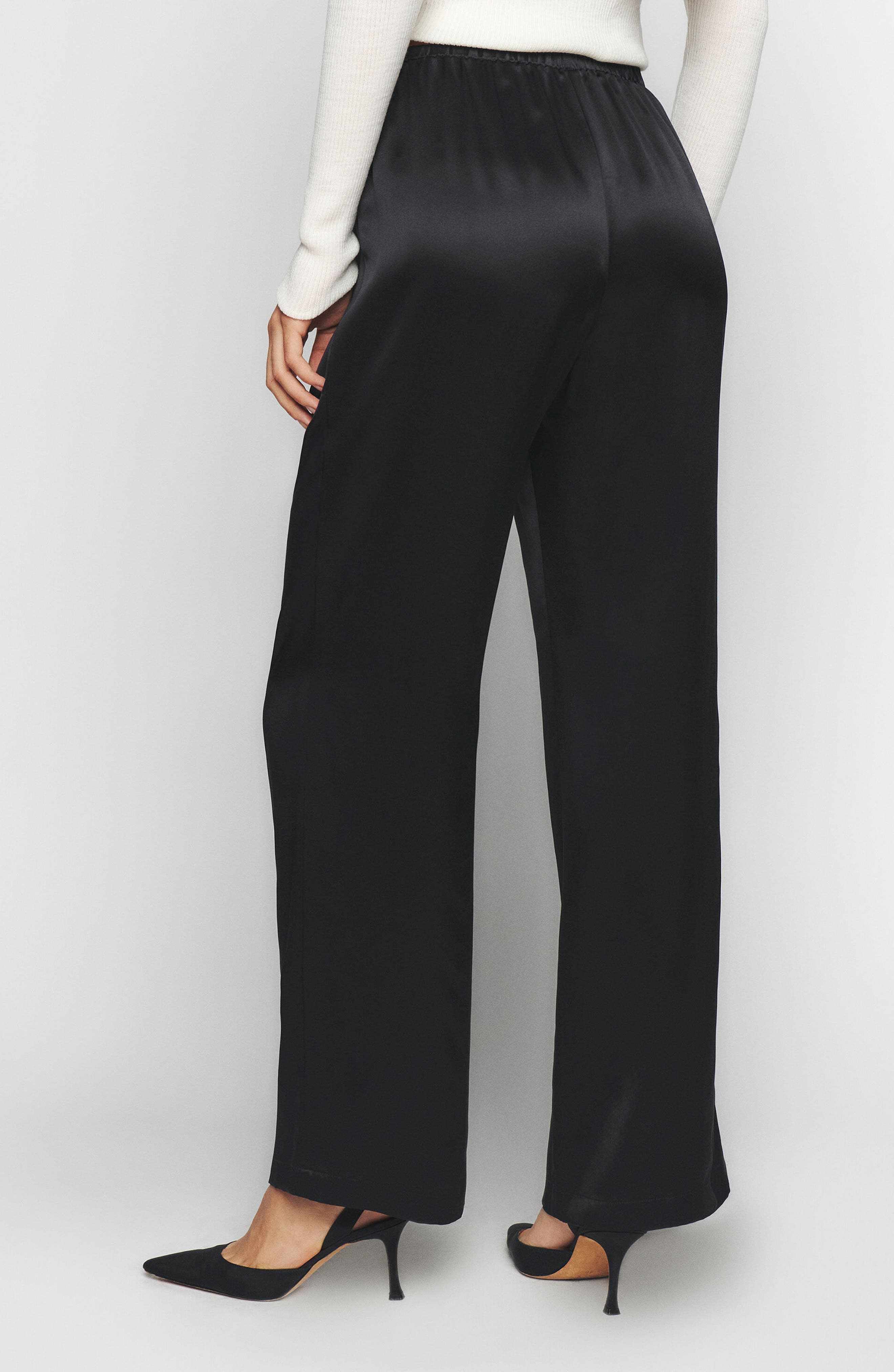 Olina Wide Leg Silk Pants - image 2