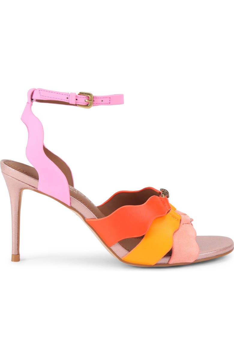 Kurt Geiger London Sun Wave Ankle Strap Sandal, Main, color, Pink Multi
