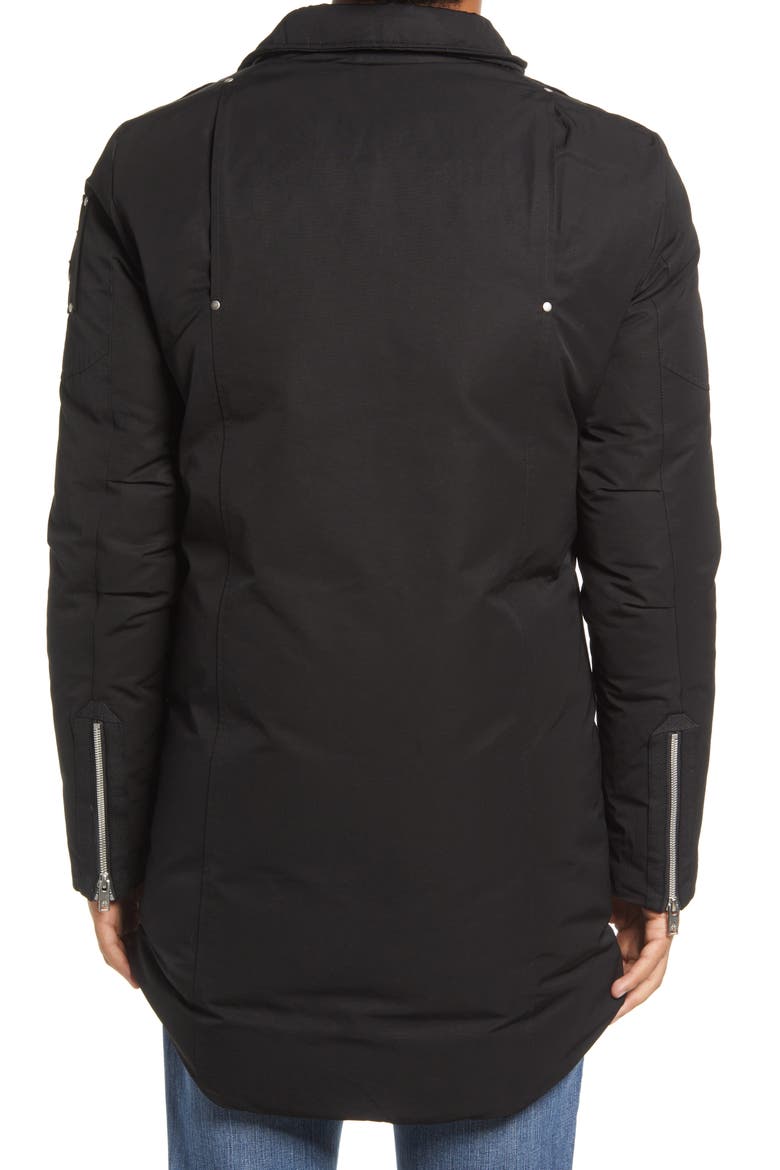 Waterton Slim Fit 800-Fill-Power Down Parka, Alternate, color, BLACK