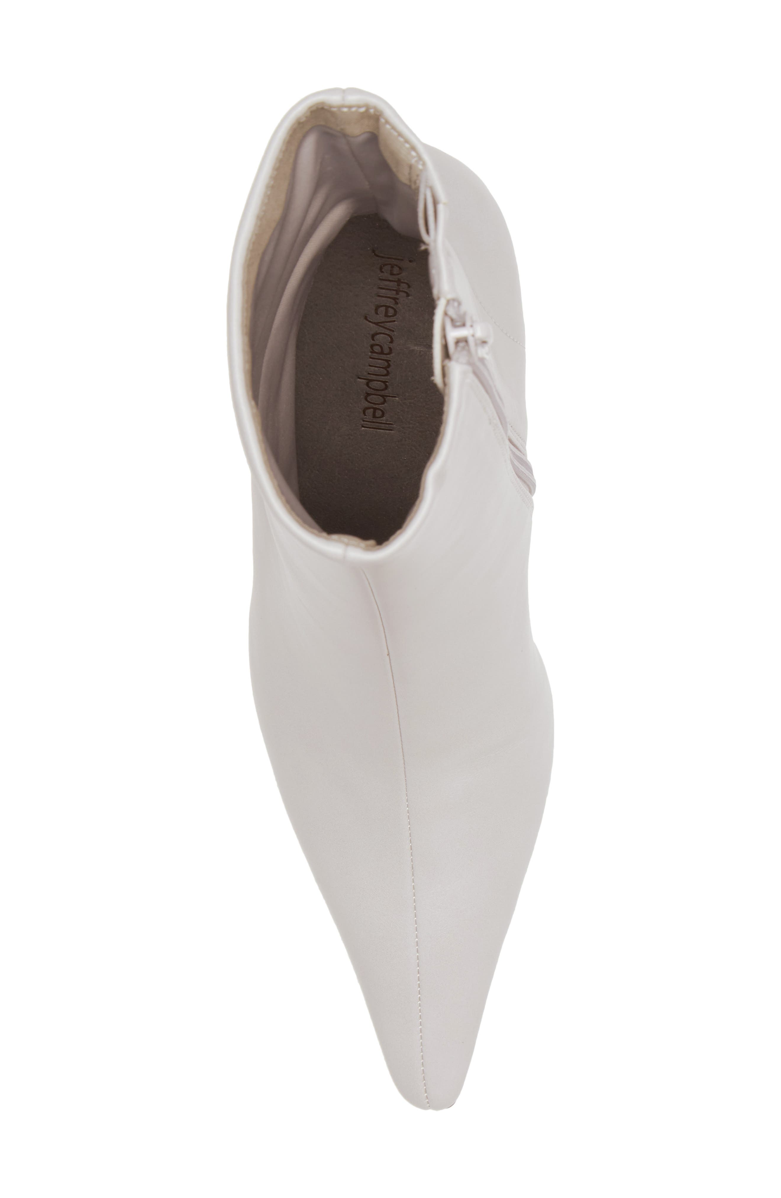 Compass Pointed Toe Bootie, Alternate, color, IVORY SILVER