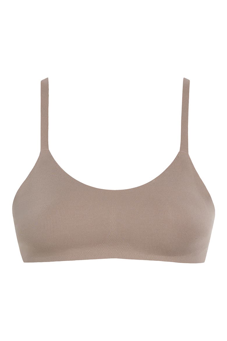 Rib Bralette, Alternate, color, TRUFFLE