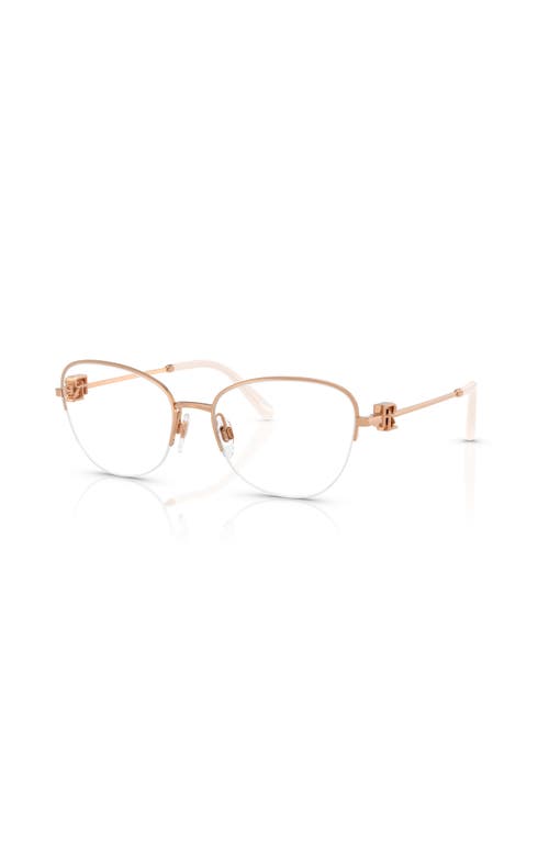 Ralph Lauren 54mm Butterfly Optical Glasses In Gold