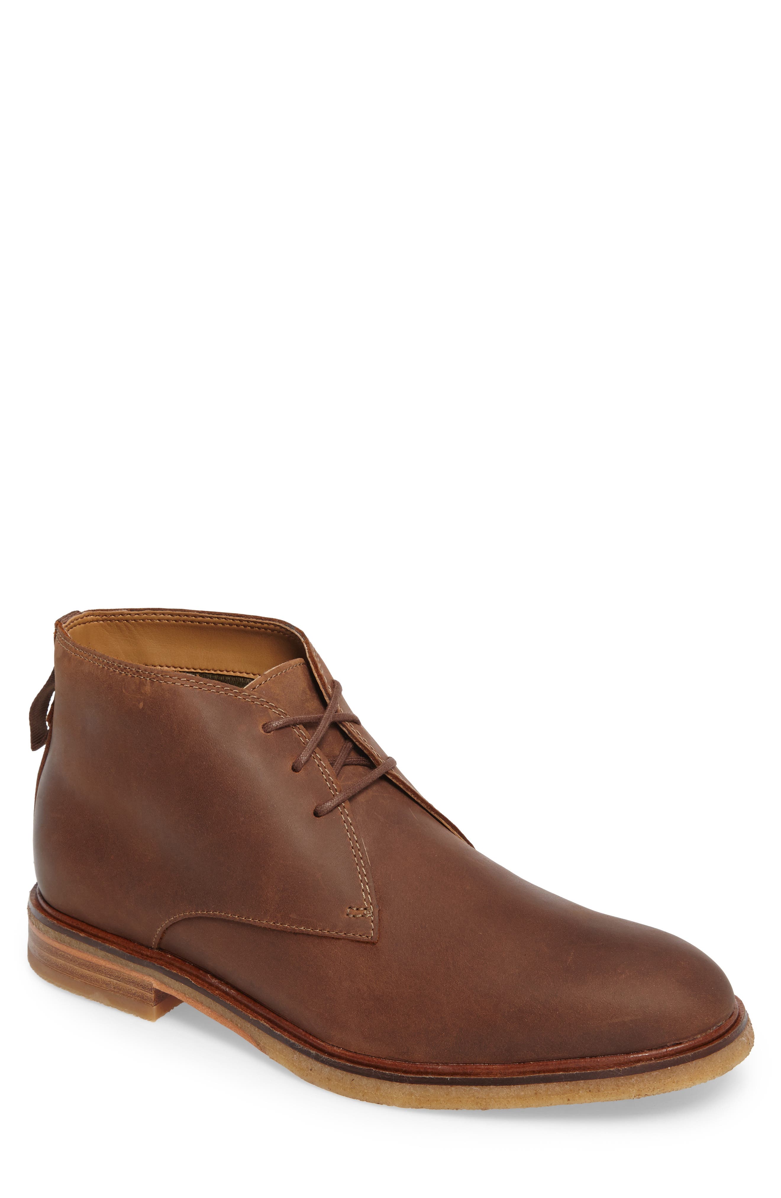 Clarkdale Chukka Boot, Main, color, DARK TAN LEATHER
