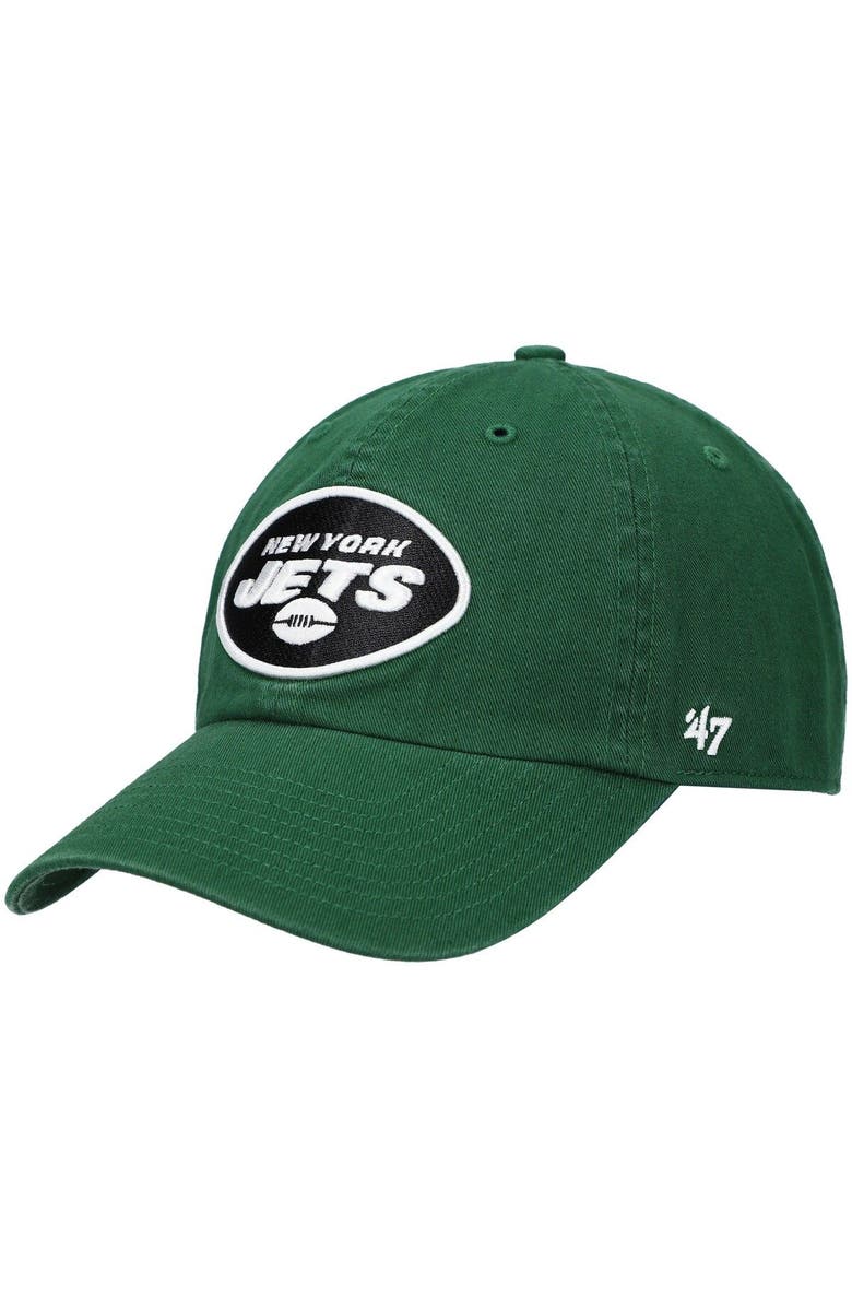 '47 Men's '47 Green New York Jets Primary Clean Up Adjustable Hat, Main, color, Green