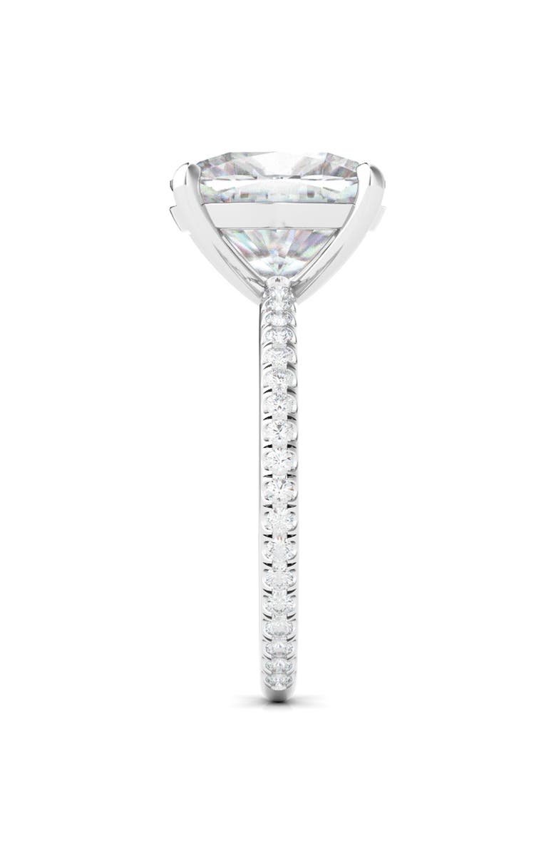 Everyday By HauteCarat 18K White Gold Cushion Cut Lab Created Diamond Engagement Ring, Alternate, color, 