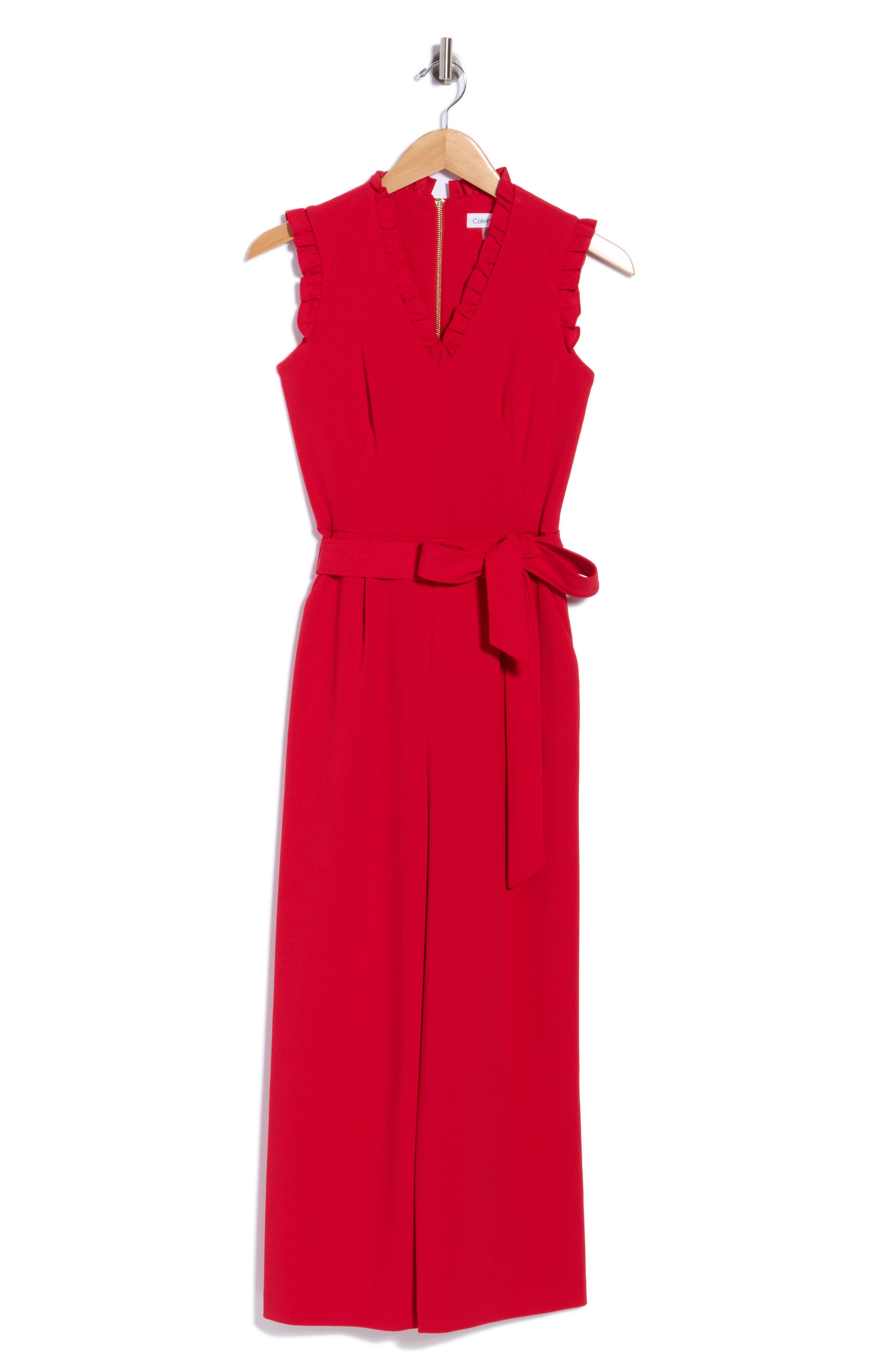 Ruffle Wide Leg Jumpsuit