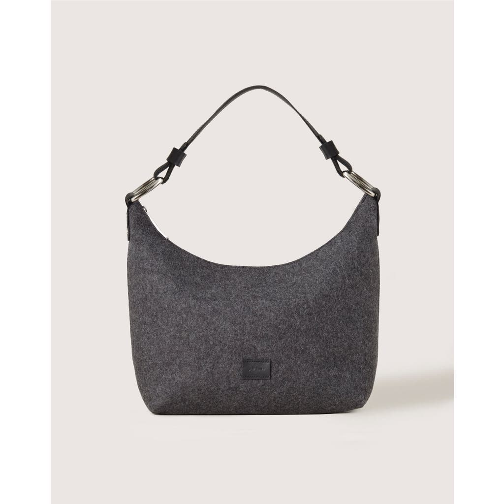 Graf & Lantz Graf Lantz Hana Merino Wool Hobo Bag In Gray