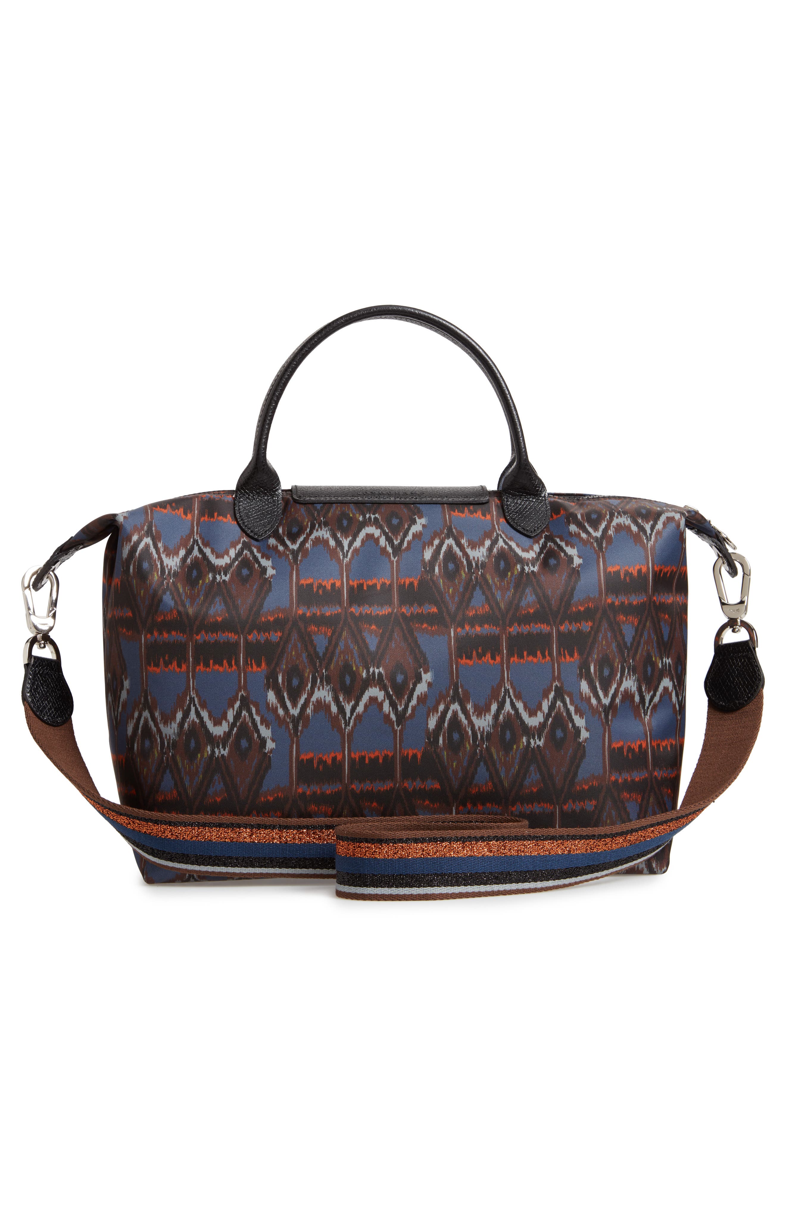 Le Pliage - Ikat Medium Tote, Alternate, color, NAVY