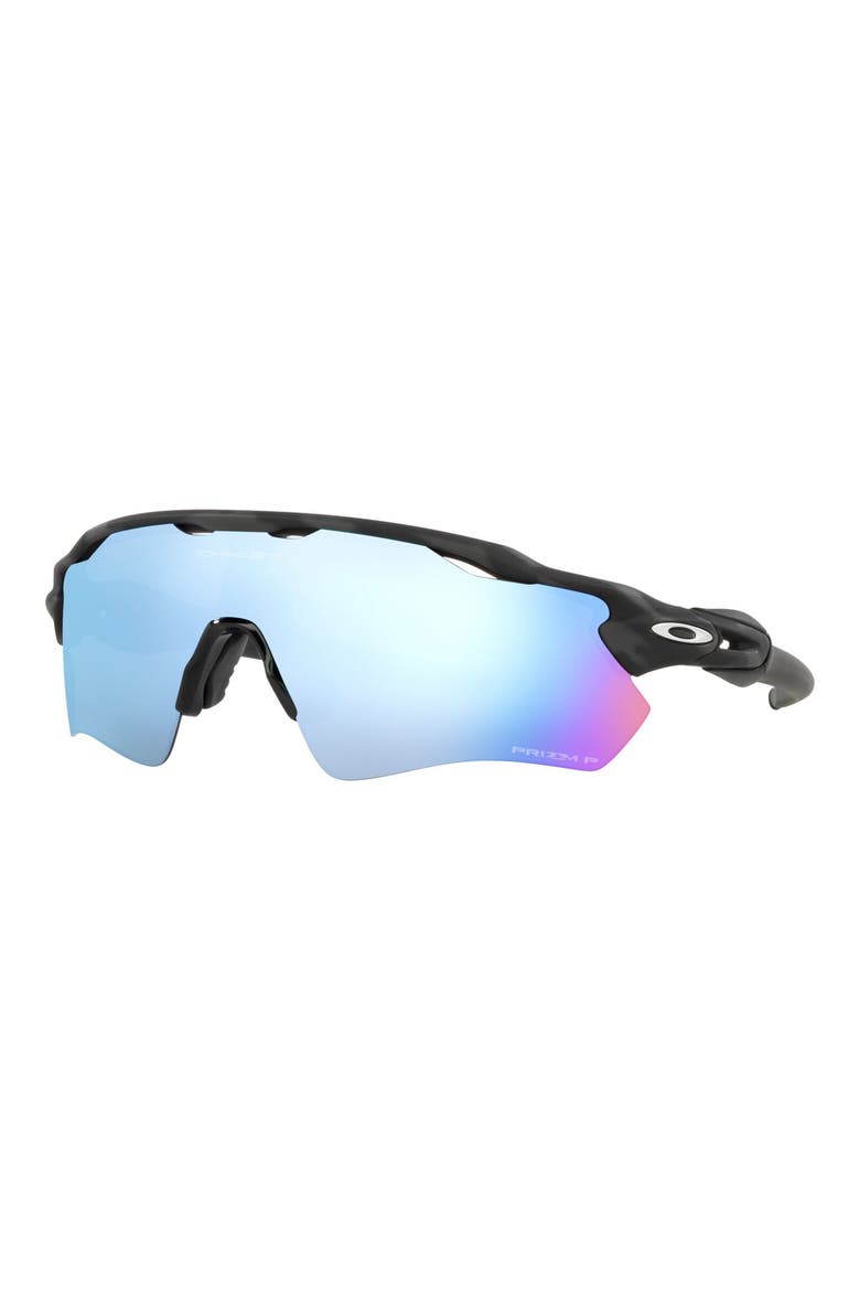 Radar® EV Path® 138mm Prizm™ Wrap Shield Sunglasses, Alternate, color, RUBBER BLACK