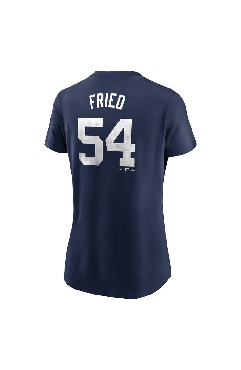 Nike Women's Nike Max Fried Navy New York Yankees Fuse Name & Number T-Shirt, Alternate, color, Navy