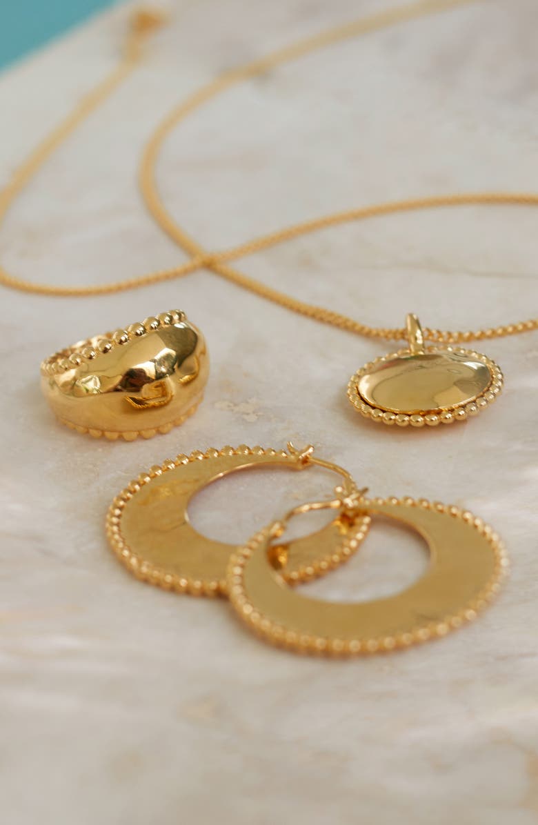 Monica Vinader Deia Dome Ring, Alternate, color, Yellow Gold