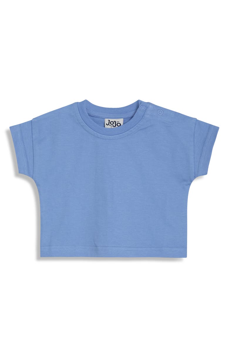 JOJO MAMAN BEBE Checkerboard Cotton Shirt & Overalls Set, Alternate, color, Blue