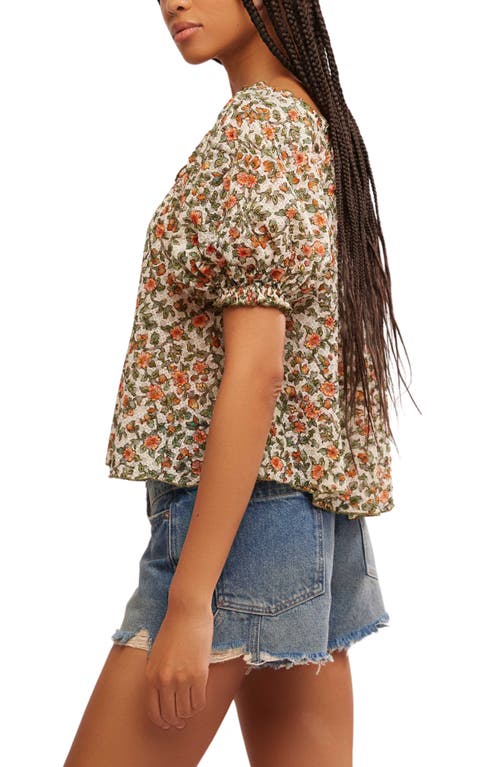 Free People Astra Floral Print Top In Multi