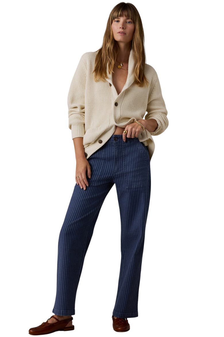 Topsail Striped Straight Leg Utility Pants, Alternate, color, RIVERLINE STRIPE
