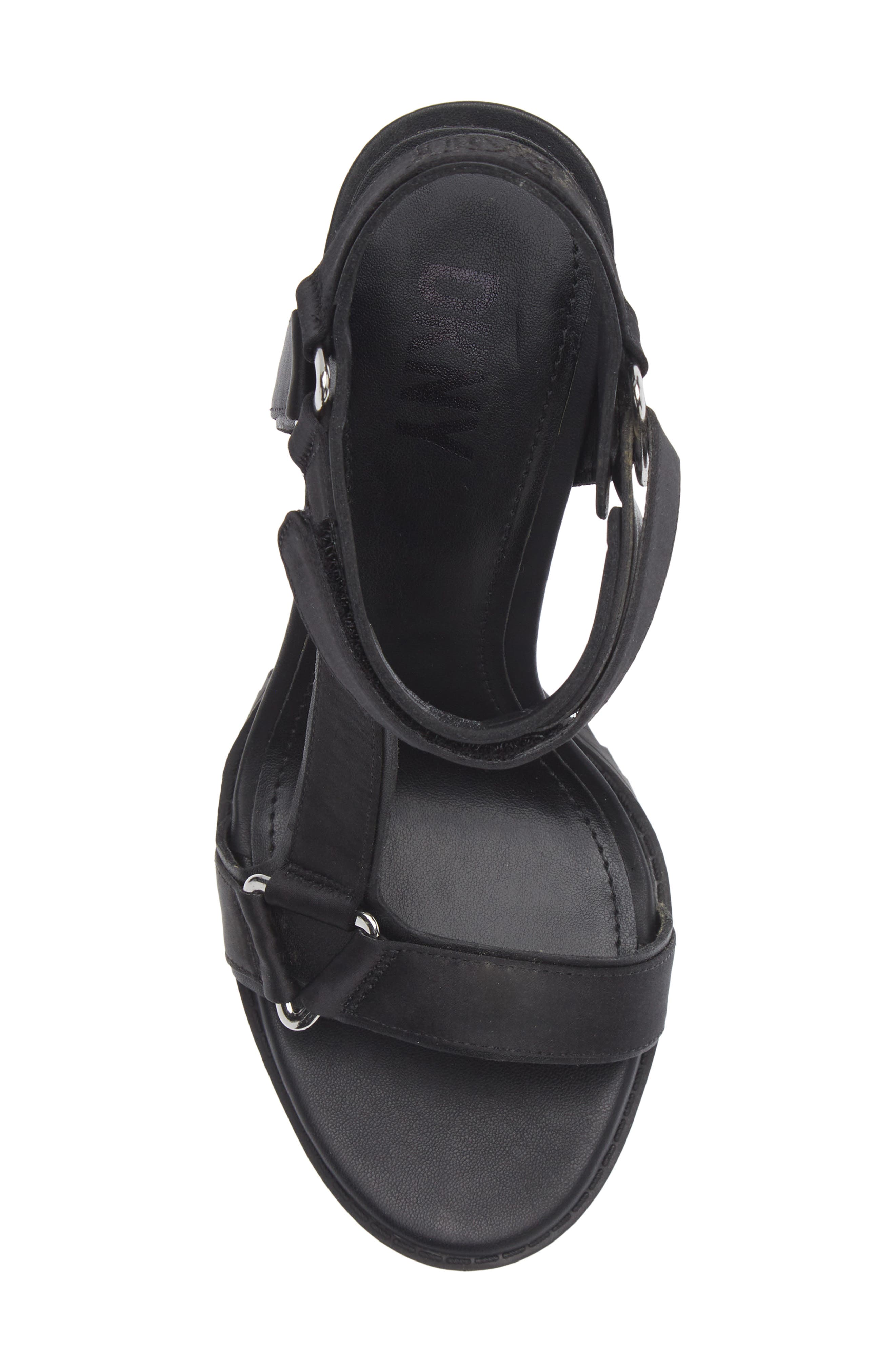 DKNY Bayli Ankle Strap Sandal, Alternate, color, Black