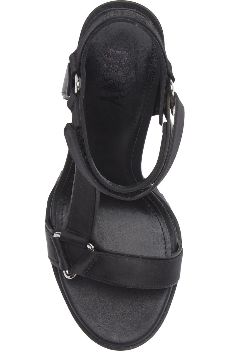 DKNY Bayli Ankle Strap Sandal, Alternate, color, Black