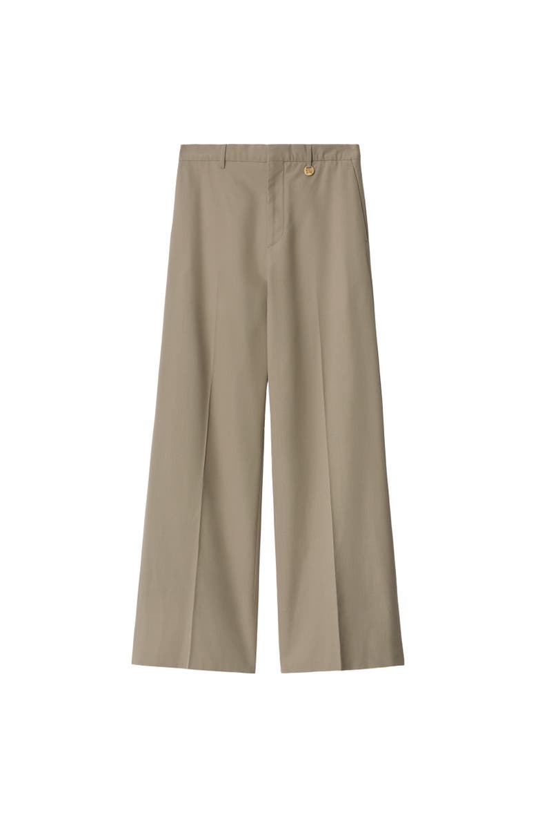 Burberry Silk Tailored Trousers, Alternate, color, Crater