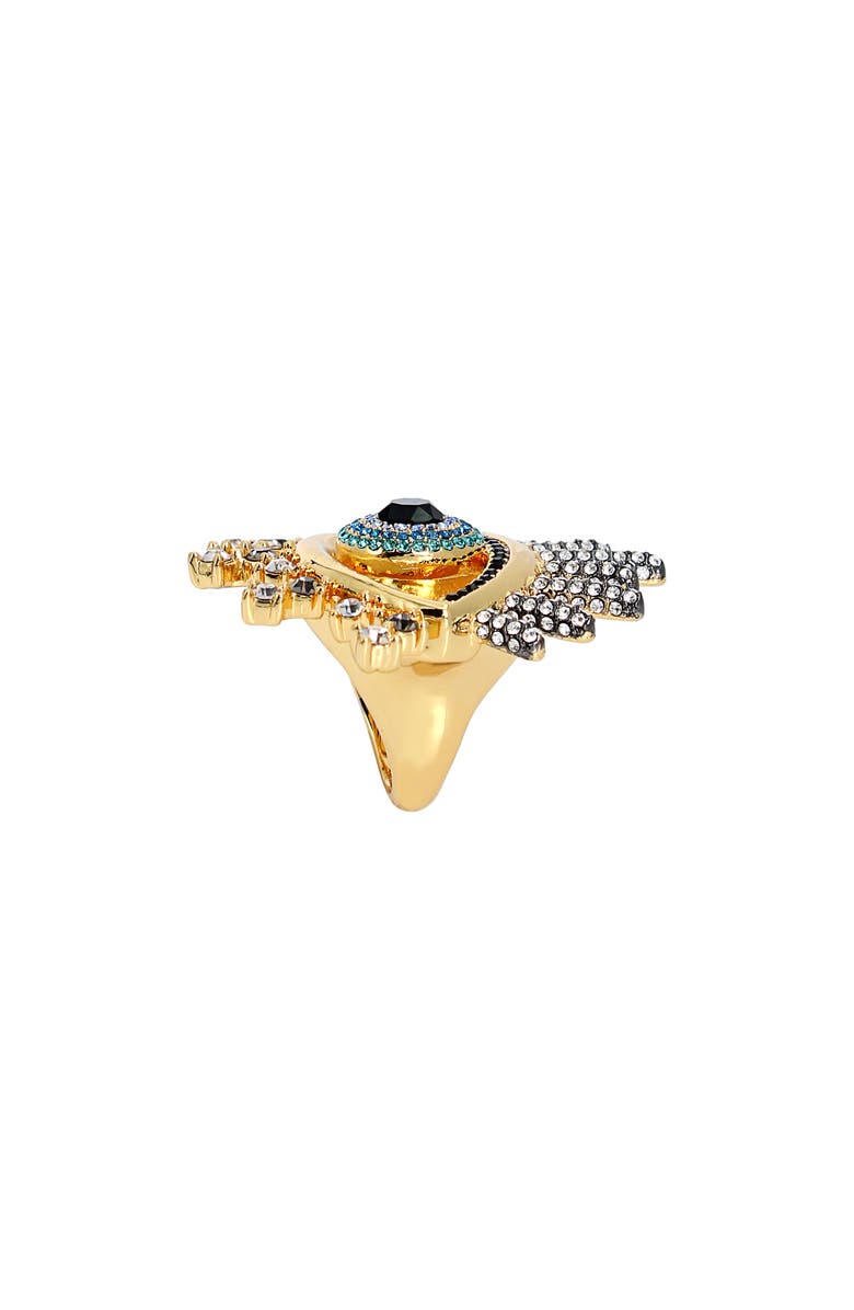 Kurt Geiger London Evil Eye Cocktail Ring, Alternate, color,