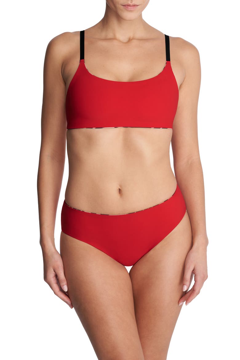 Reversible Bikini Bottoms, Alternate, color, CAMEL ZEBRA / POINSETTIA