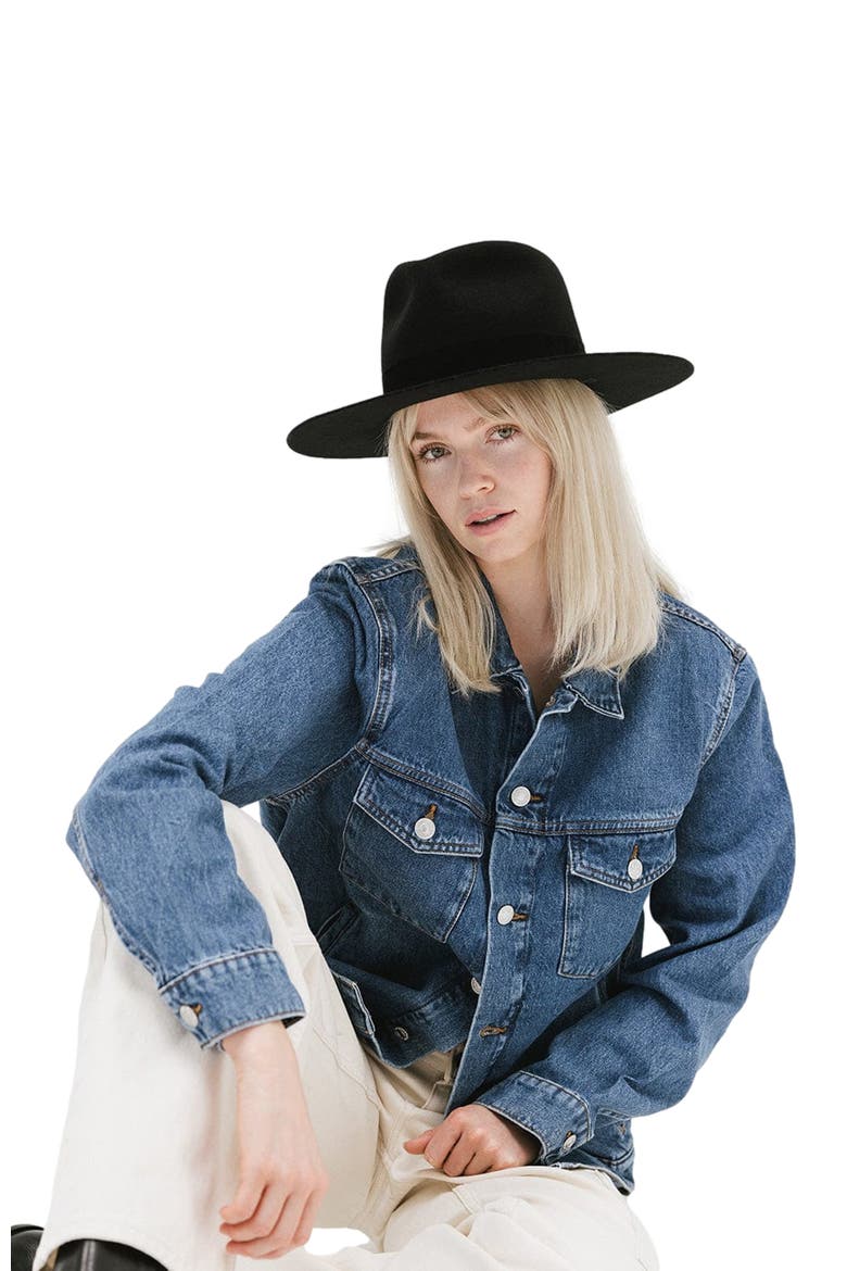 Miller Classic Fedora Hat, Alternate, color, Black