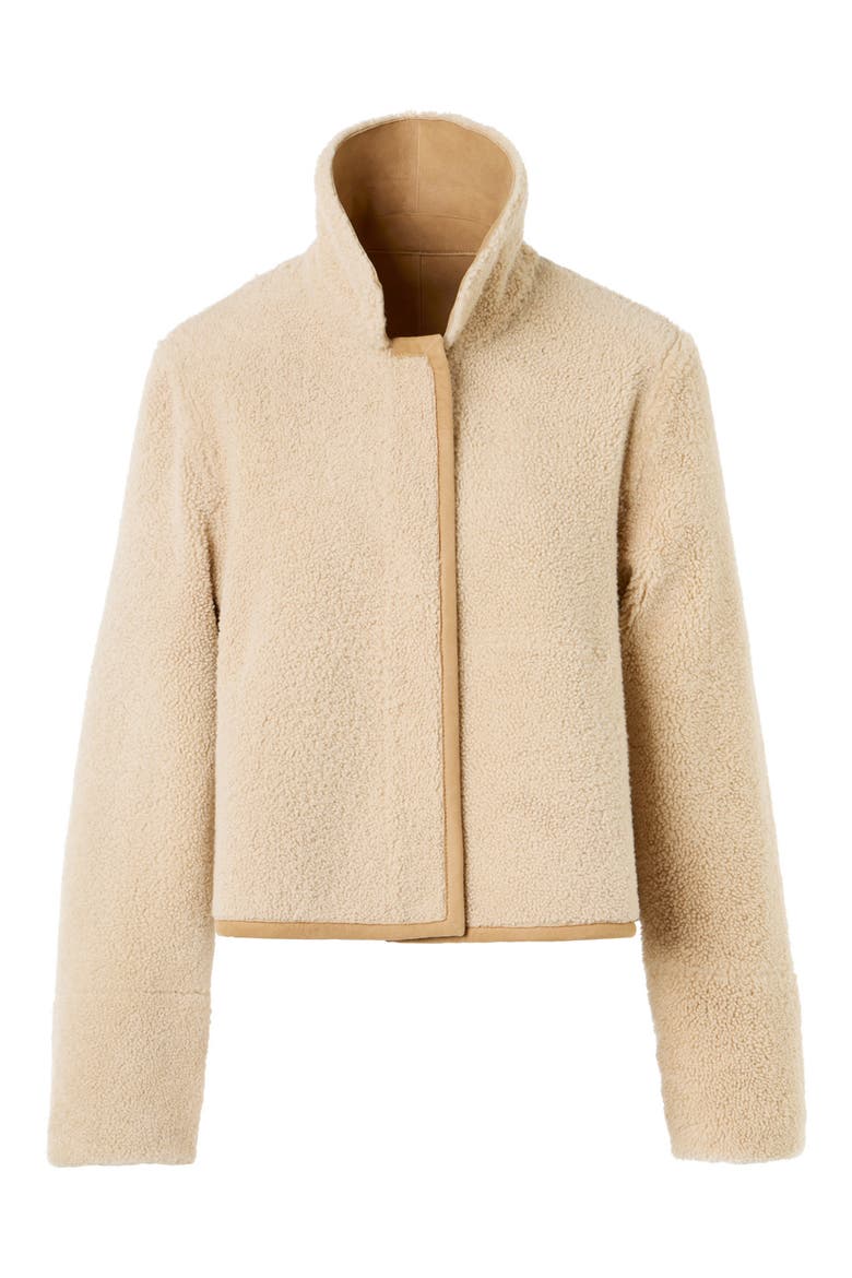 Cady Reversible Genuine Shearling Jacket, Alternate, color, BEIGE