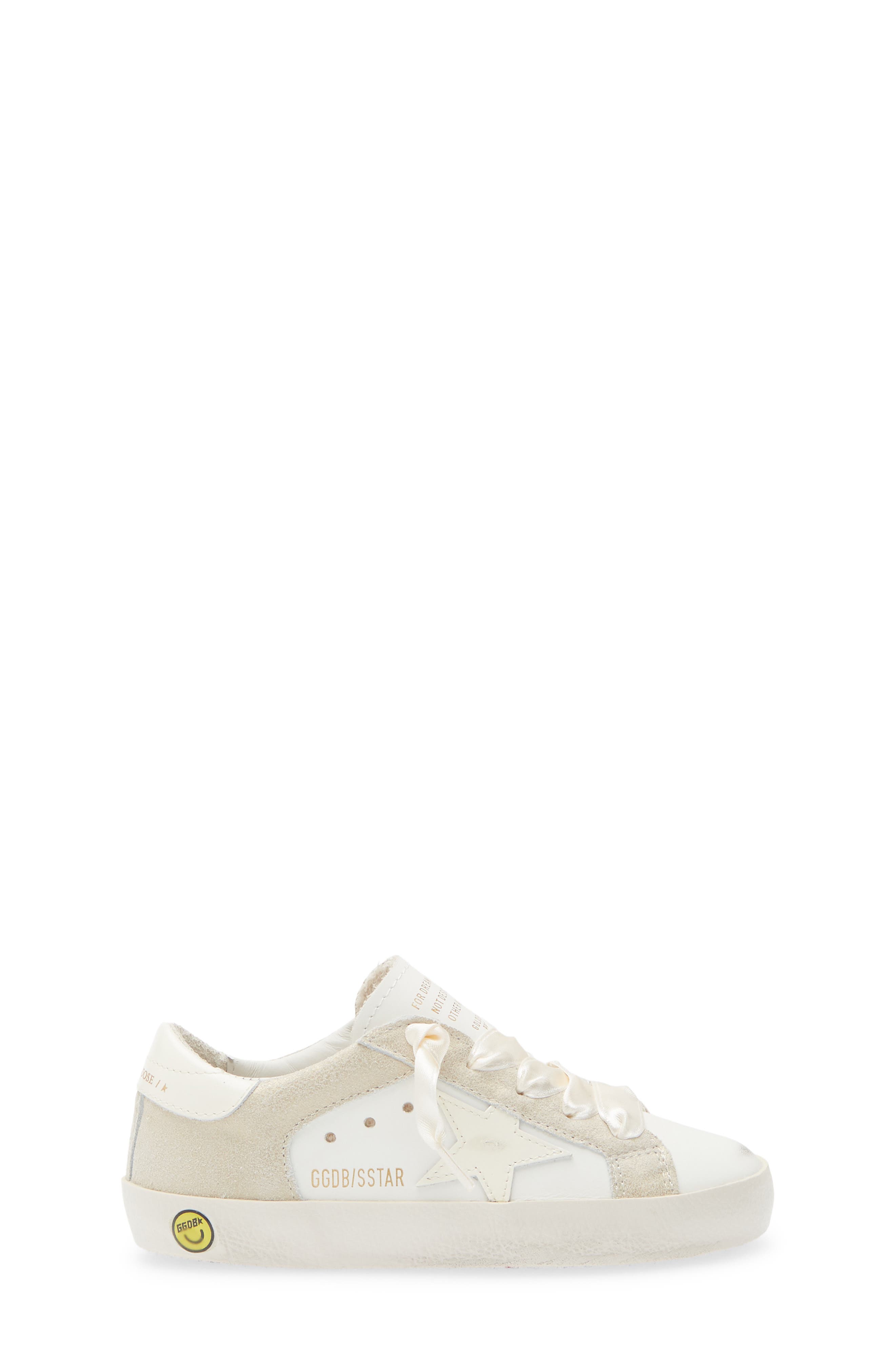 Golden Goose Kids' Super-Star Sneaker, Alternate, color, White/ Platinum
