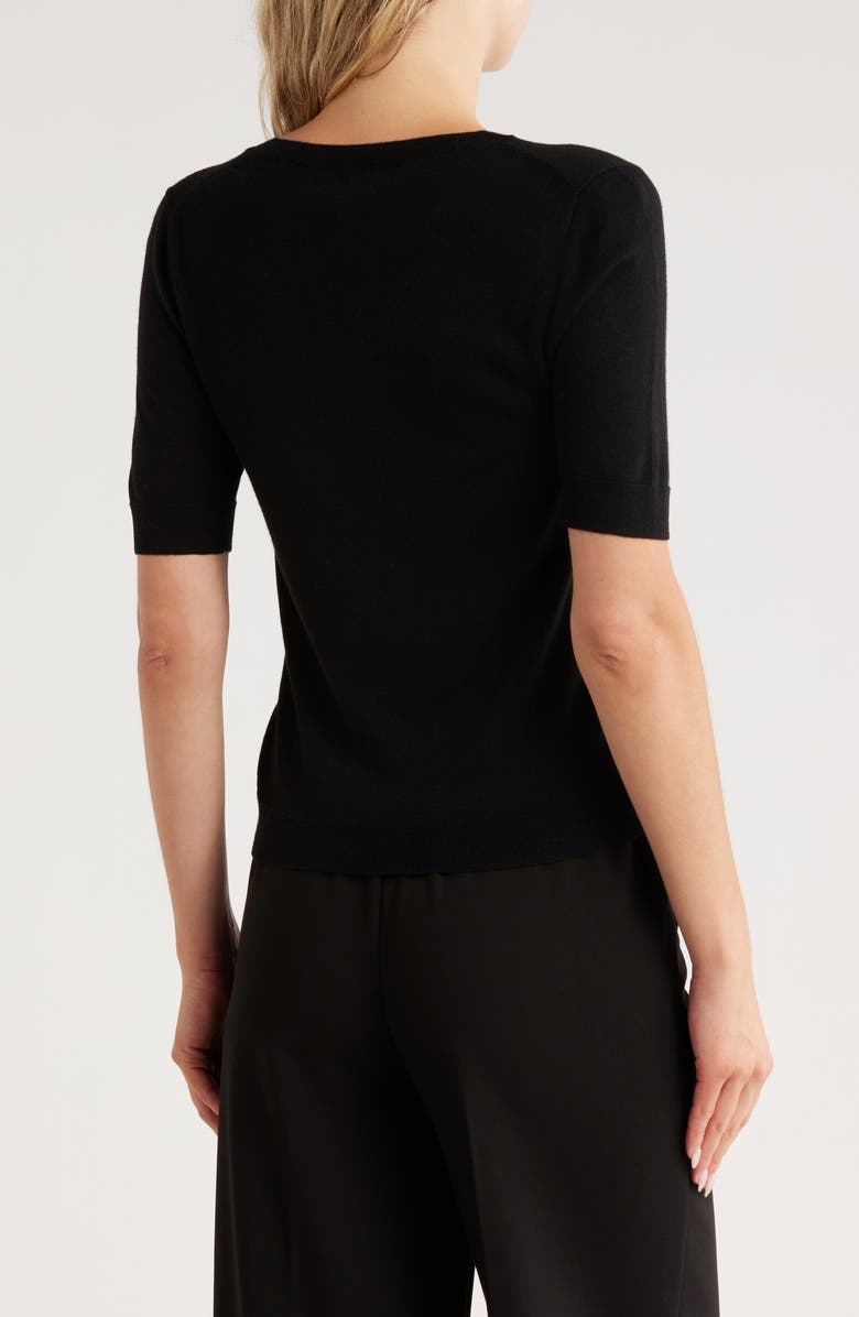 JASON WU Short Sleeve Wool Blend Sweater, Alternate, color, 