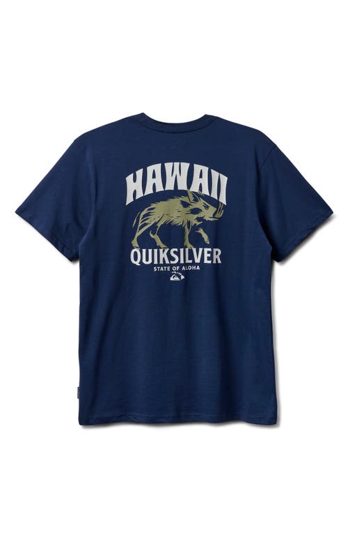 QUIKSILVER QUIKSILVER HAWAII BOAR GRAPHIC T-SHIRT 