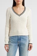 rag & bone Daria Textured Cotton Blend Sweater