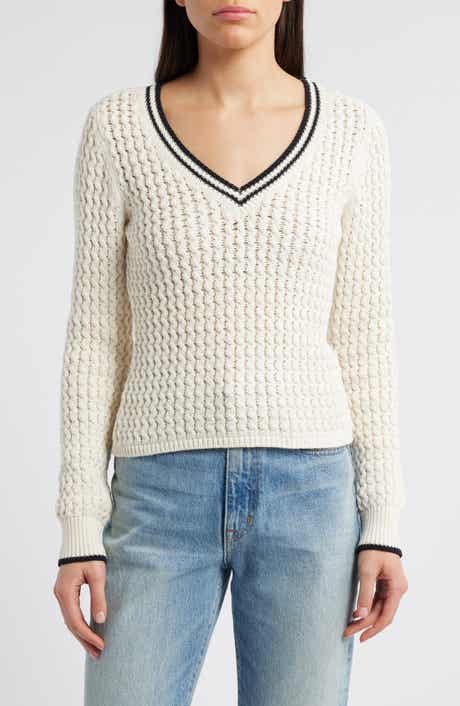 rag & bone Daria Textured Cotton Blend Sweater