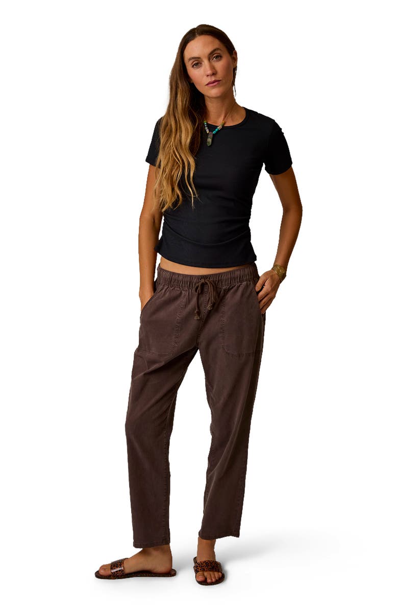 Carve Designs Zoe Twill Pant, Alternate, color, Espresso