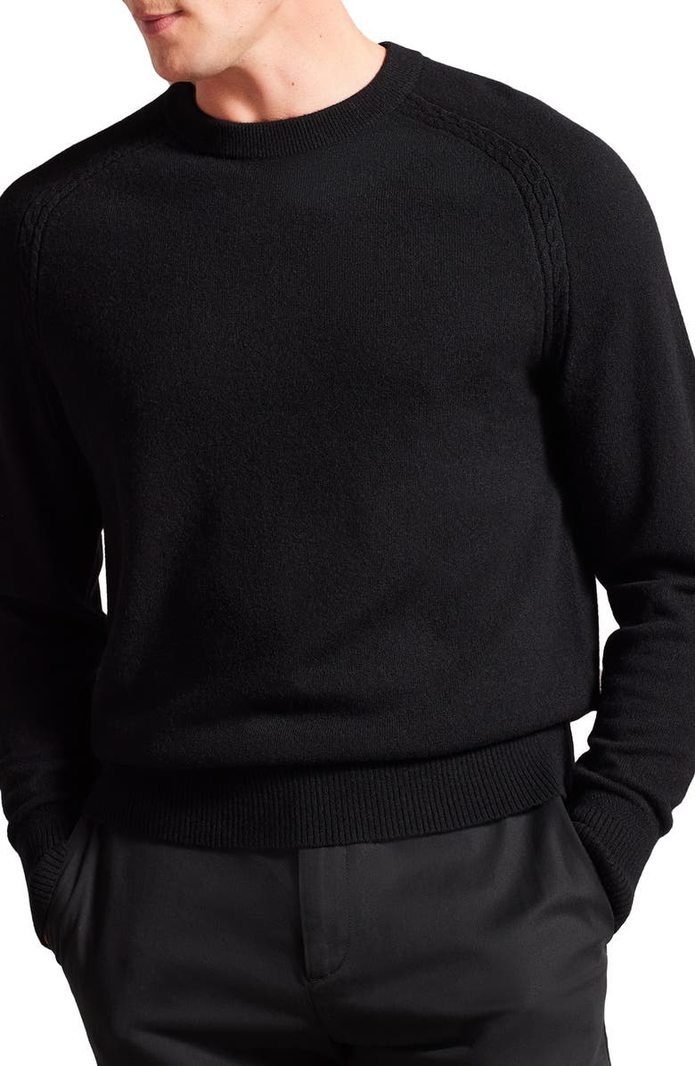 Ted Baker London Glant Cable Detail Cashmere Sweater, Main, color,