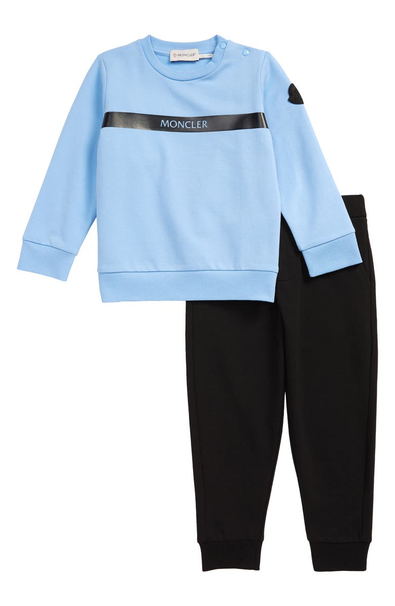 Moncler Kids' Logo Sweatshirt & Joggers Set, Main, color, 