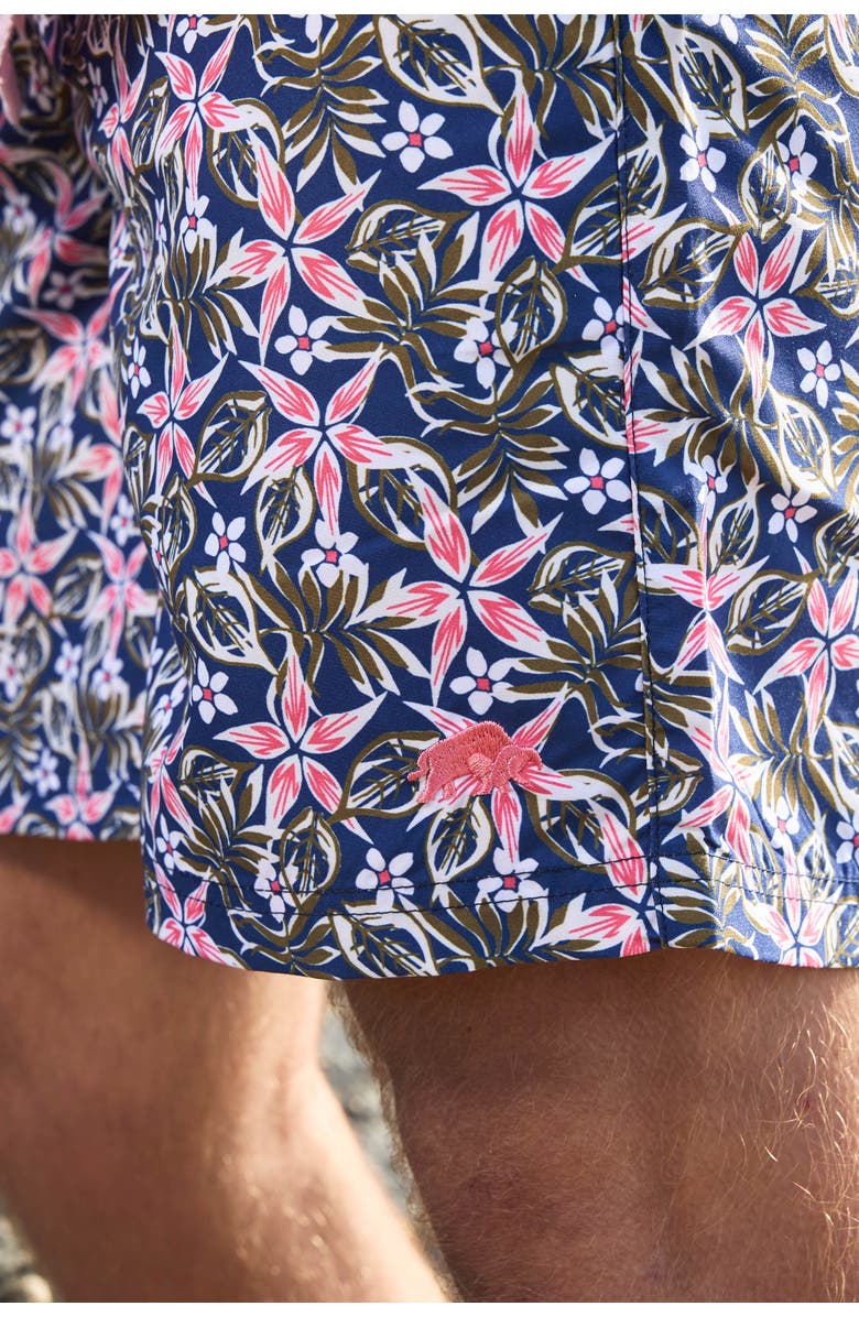 Raging Bull Hawaiian Swim Short, Alternate, color, Denim Blue