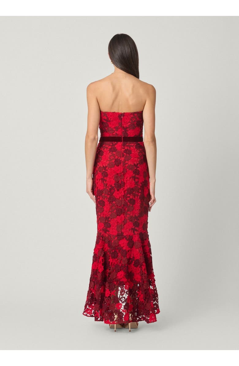 Shoshanna Midnight Cierra Delancey Lace Dress, Alternate, color, Red/Burgundy