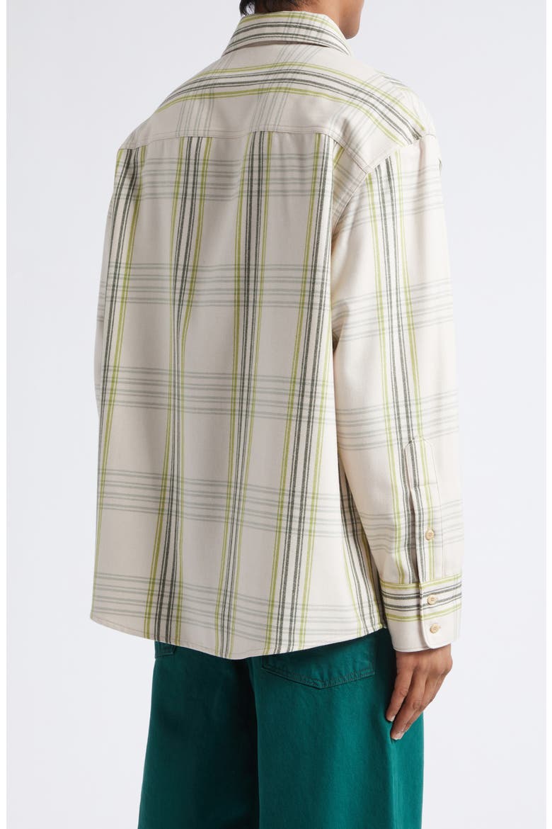 Cashlite Plaid Wool & Cashmere Overshirt, Alternate, color, SNAP PEA PLAID