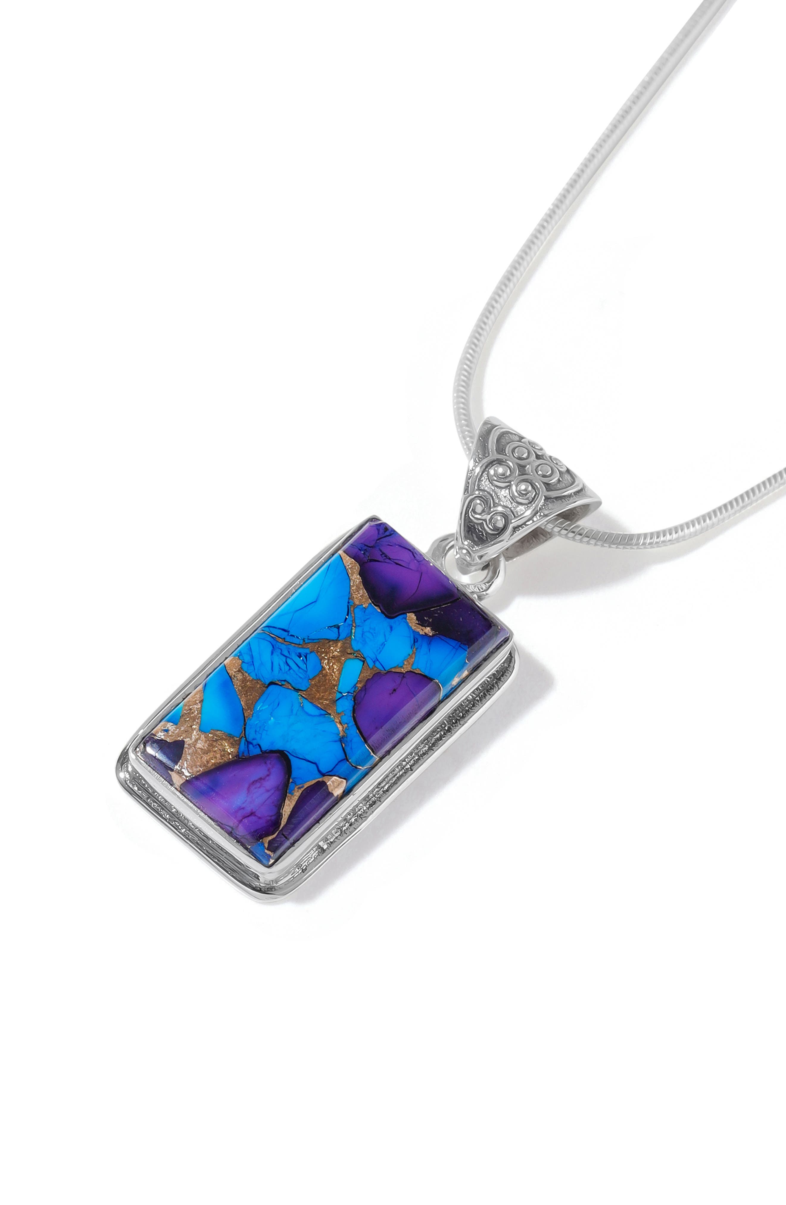 Semiprecious Stone Pendant Necklace