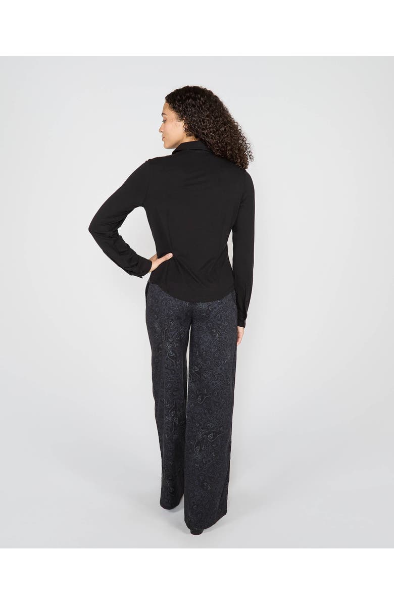 Lords of Harlech Stephanie Stretch Knit Shirt, Alternate, color, Black