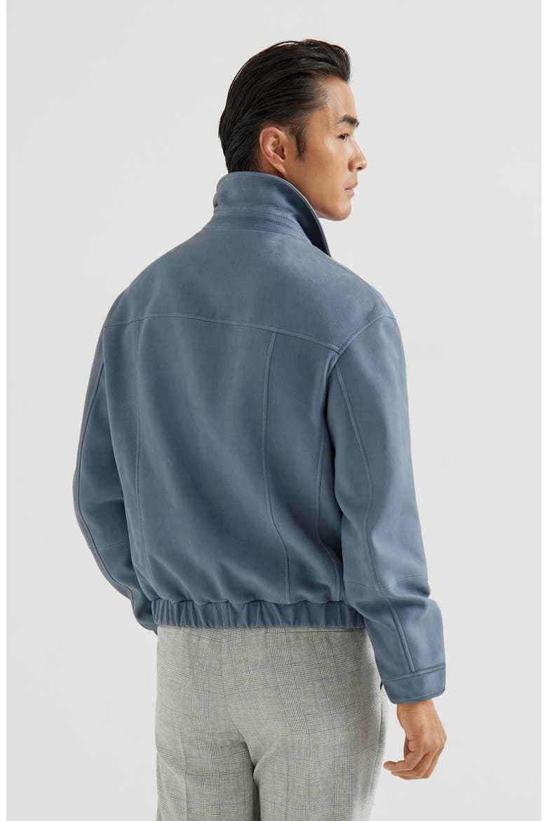 Nubuck outerwear jacket, Alternate, color, Slate