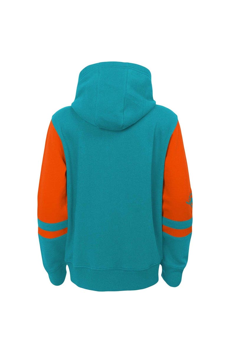 Outerstuff Preschool Aqua Miami Dolphins Stadium Color Block Full-Zip Hoodie, Alternate, color, Aqua