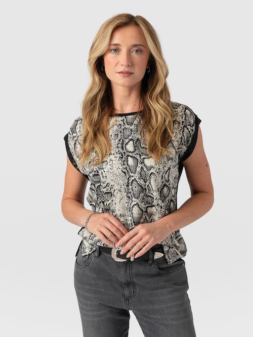 Saint + Sofia Turn Up Contrast Tee
