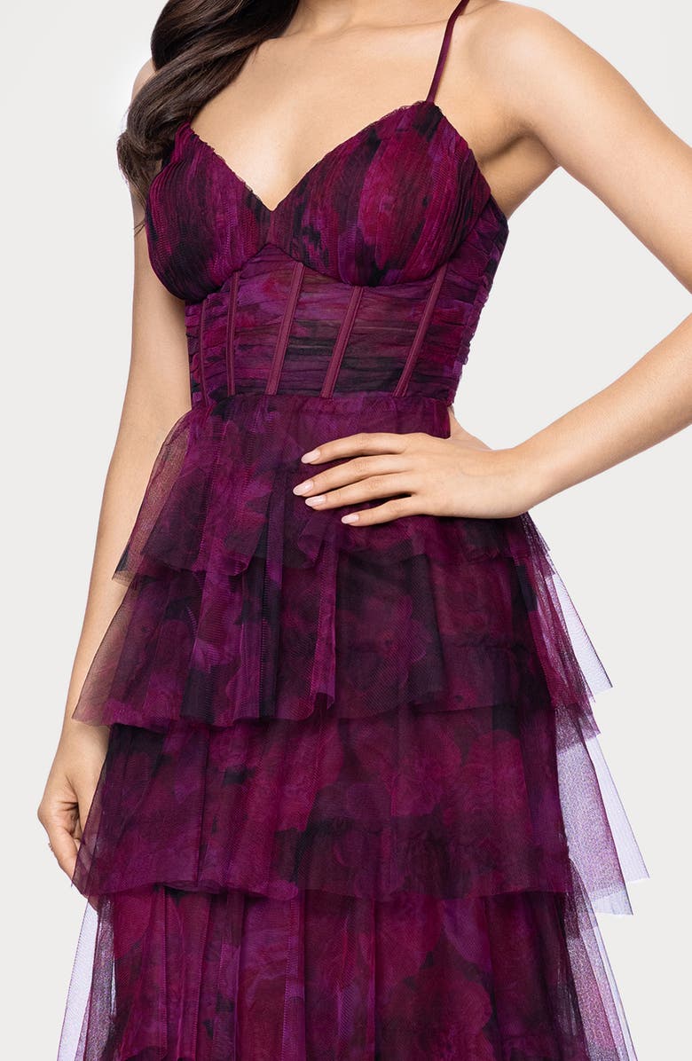 Tiered Ruffle Column Dress
