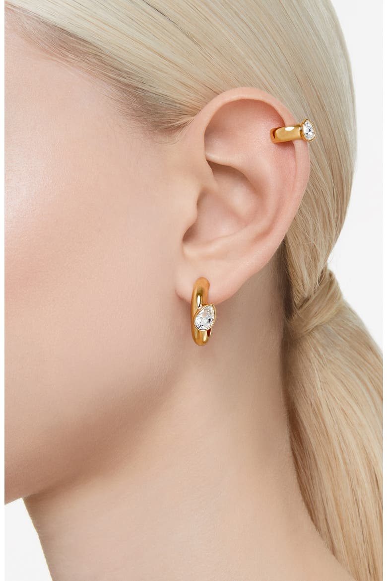 Dextera Hoops & Cuff Earring Set, Alternate, color, GOLD