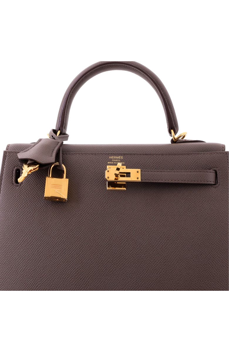 Pre-Owned Hermes Kelly Handbag Grey Epsom with Gold Hardware 25, Alternate, color, Etain