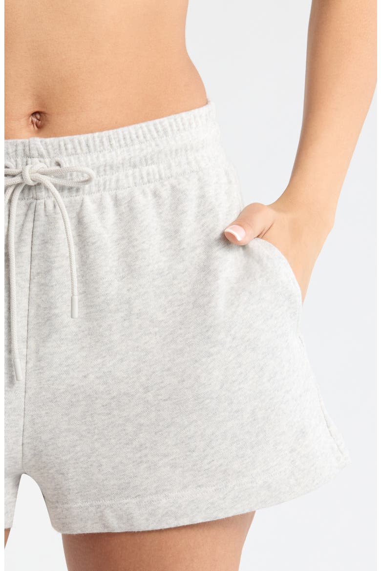 Go Easy French Terry Shorts, Alternate, color, GREY LIGHT HEATHER